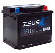 Аккумулятор ZEUS EFB 50 Ач о.п.