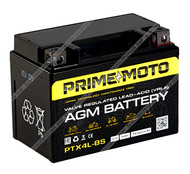 Аккумулятор PRIME MOTO AGM PTX4L-BS 4 Ач о.п.