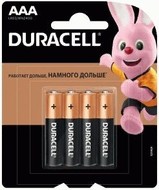 Батарейка Duracell Basic ААА LR3 1,5V BL 4*4