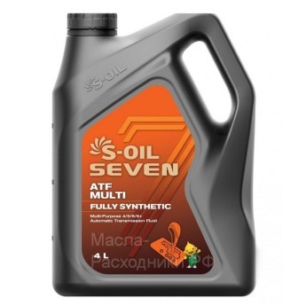 Трансмиссионное масло ATF MULTII S-OIL 7, 4л